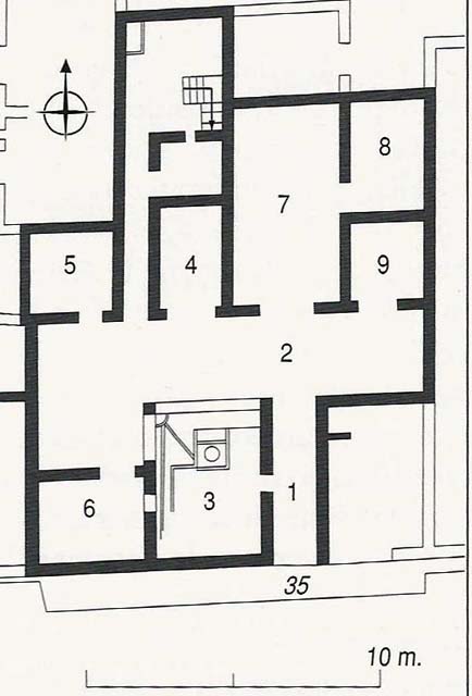 Herculaneum V.35. Casa del Gran Portale, or House of Large Portal.

See Pesando F. and Guidobaldi M. P., 2006. Pompeii, Oplontis Ercolano et Stabiae. Roma: Laterzi.